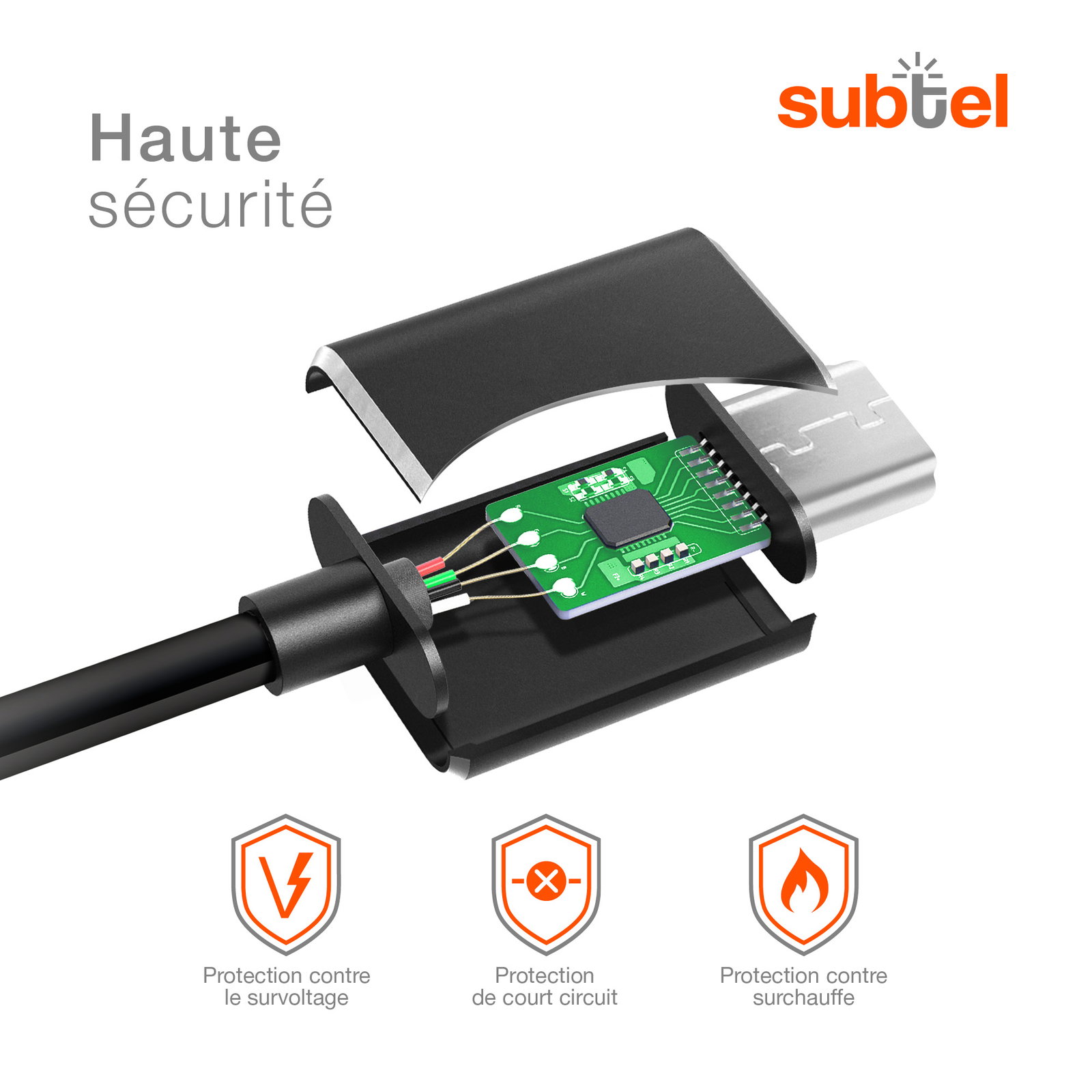 Câble USB OTG 14 Cm Pour Huawei Honor 7, 8X, 7A, 7C, 7S, 7X, 8A, 8X Max – Adaptateur Micro-USB