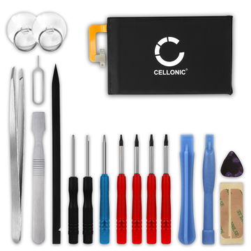CELLONIC Phone Battery Replacement for BlackBerry KEYone / DTEK70 + 17-Tool Phone Repair Kit - BAT-63108-003, BAT63108-003 3400mAh