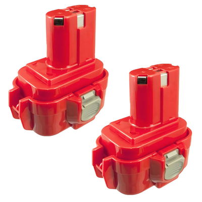 2x Batterie 9120,9120, 9134, 9135,9133, 192638-6, 9102 3Ah pour Makita BMR100, 6222d, 6261D, 6207D, 6204D, 6226D, 6260D -