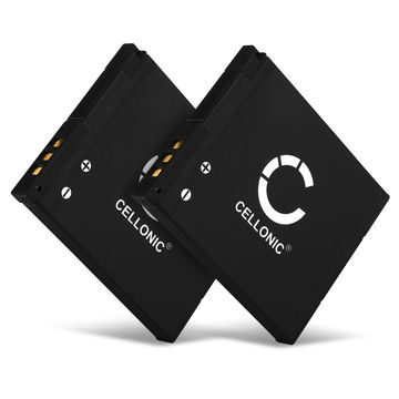 2x Batterie 600mAh pour appareil photo - Remplacement modèle DMW-BCL7 DMW-BCL7e