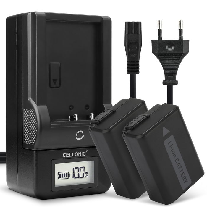 2x Sony NEX-C3 Batterie + Chargeur 1030mAh de CELLONIC