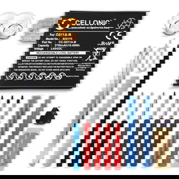 Pack batterie 2700mAh et outils pour téléphone portable Google Pixel 2 - kit pour remplacement facile d'une batterie G011A-B de smartphone GSM