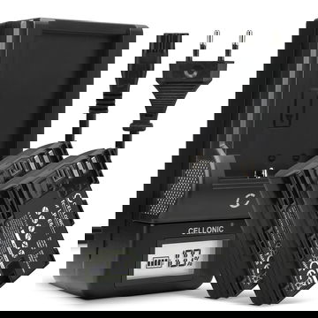 Pack de 2x batteries LP-E6 LP-E6N 2000mAh pour appareil photo Canon EOS 5D Mark II III IV 5DS R 60D 60Da 6D Mark II 70D 7D Mark II 80D EOS R WFT-E7 - Avec chargeur LC-E6 CBC-E6 et câble d'alimentation