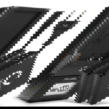 Pack de 2x batteries DMW-BLE9 DMW-BLG10 980mAh pour appareil photo Panasonic Lumix DMC GX80 LX100 GF6 GX7 TZ80 TZ101 TZ202 TZ81 DMWBLG10E - Avec chargeur DE-A98A DE-A99B et câble d'alimentation