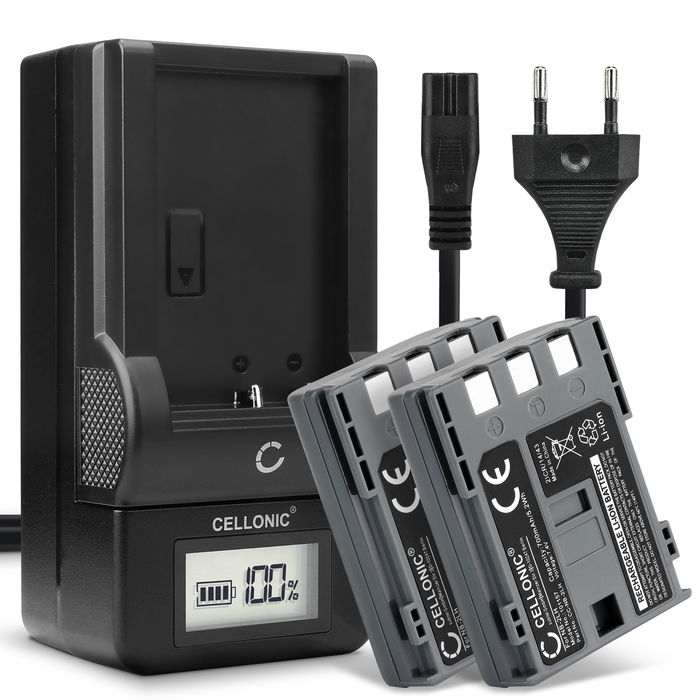 2x Canon MV880x Batterie + Chargeur 700mAh de CELLONIC