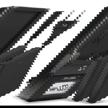 Pack de 2x batteries D-Li109 1100mAh pour appareil photo Pentax KP K-50 K-30 K-S1 K-r K-500 K-S2 - Avec chargeur D-BC109 K-BC109 et câble d'alimentation