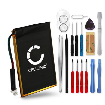 Batterie 361-00019-12 1250mAh pour Garmin Edge 605, Edge 70, Nüvi 4655 + kit d'outils