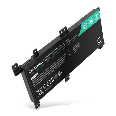 Batterie pour ASUS VivoBook X556UQ, X556UJ, X556UB, X556UA, C21N1509 7.6V 4650mAh de CELLONIC