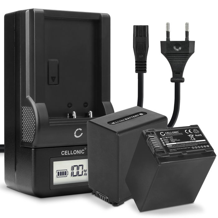 2x Sony HDR-CX450 Batterie + Chargeur 2200mAh de CELLONIC