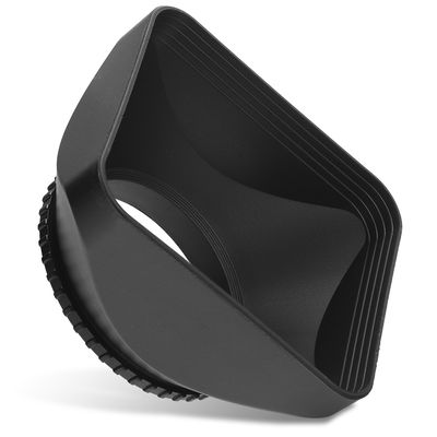 37mm Camera Ø 37mm DV Lens Hood for Universal Ø 37mm - Plastic Screw-in Square Lens Shade from CELLONIC