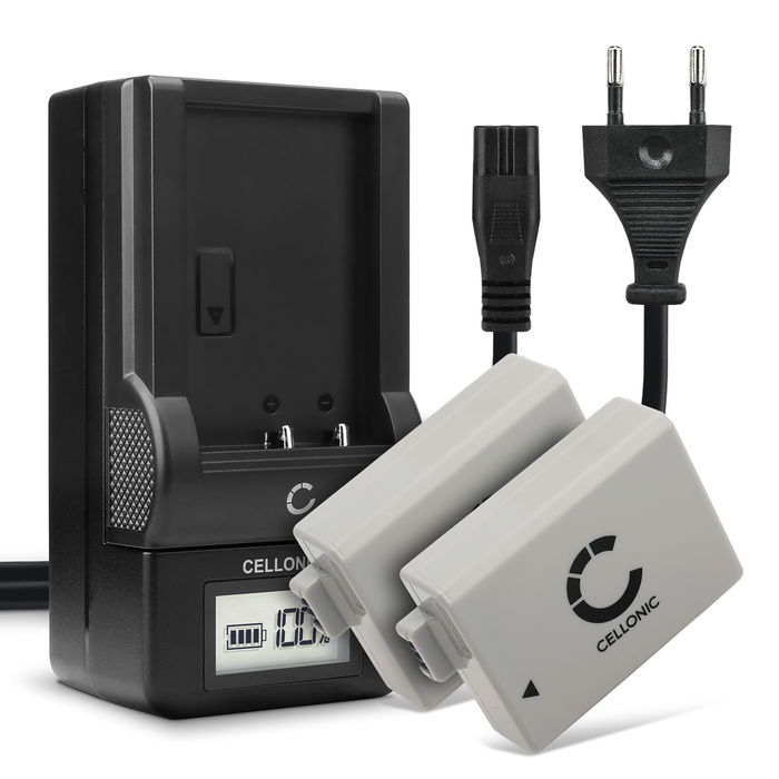 2x Canon LP-E5 Batterie + Chargeur 1020mAh de CELLONIC