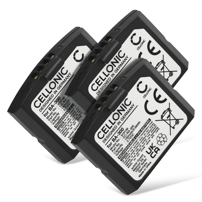 3x Sennheiser BA300 Batterie 150mAh de CELLONIC