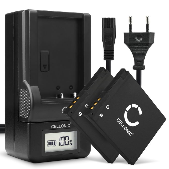 2x Panasonic Lumix DMC-XS1 Batterie + Chargeur 600mAh de CELLONIC