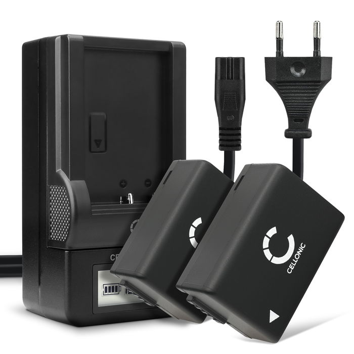 2x Panasonic Lumix DC-FZ81 Batterie + Chargeur 800mAh de CELLONIC