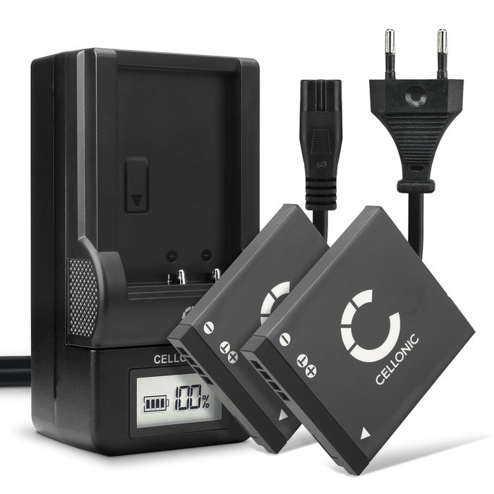 2x Panasonic Lumix DMC-FH27 Batterie + Chargeur 700mAh de CELLONIC