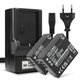 2x 900mAh 3.7V + Chargeur
