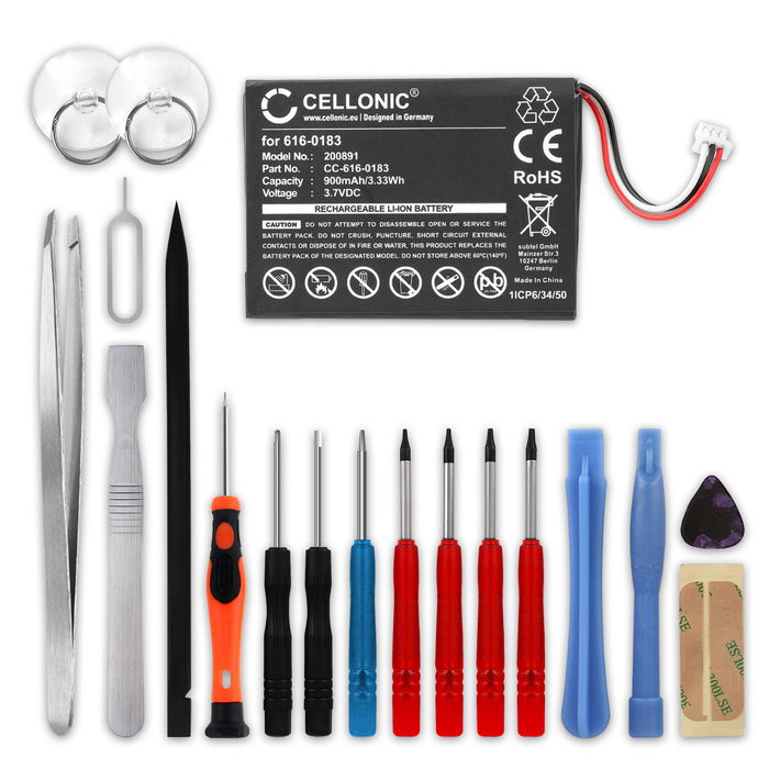 Apple iPod 4 Gen. - A1059 Batterie + kit d'outils 900mAh de subtel