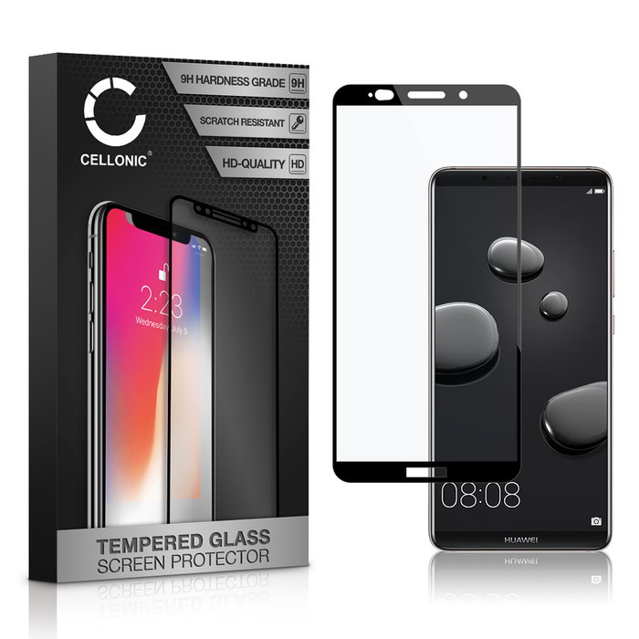 Huawei Mate 10 Pro Dual SIM Protecteur d'écran 9H en verre trempé 3D Full Cover de CELLONIC