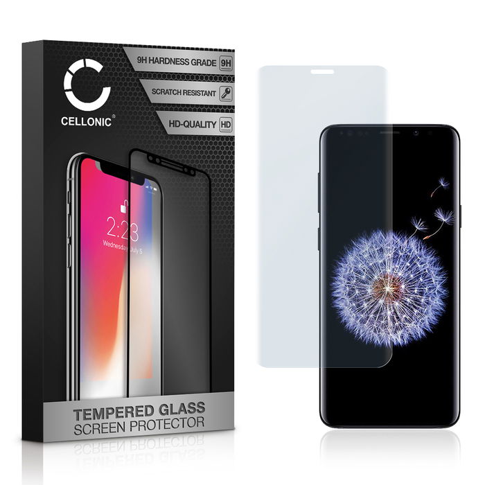 Samsung Galaxy S9 Plus (SM-G965) Protecteur d'écran 9H en verre trempé 3D Full Cover de CELLONIC