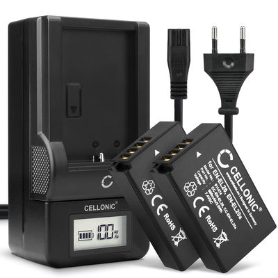 2x EN-EL20 EN-EL20a Battery for Nikon CoolPix P1000 / CoolPix P950 / Coolpix A / Nikon J1 J2 J3 / 1 V3 / AW1 + LED EN-EL20A Battery Charger MH-27 MH-29 Fast Charger