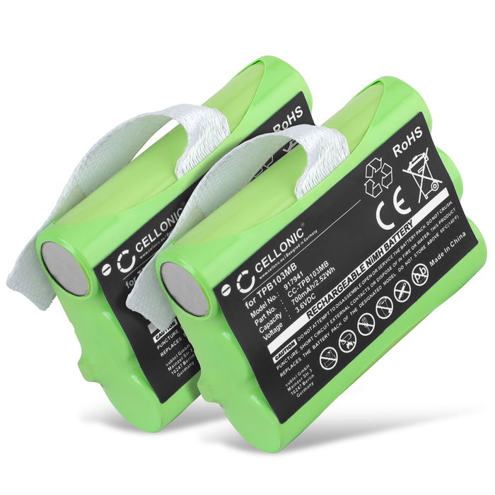 2x Topcom Twintalker 3700 Batterie 700mAh de subtel