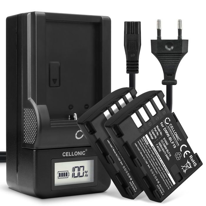 2x Panasonic Lumix DMC-GH4 Batterie