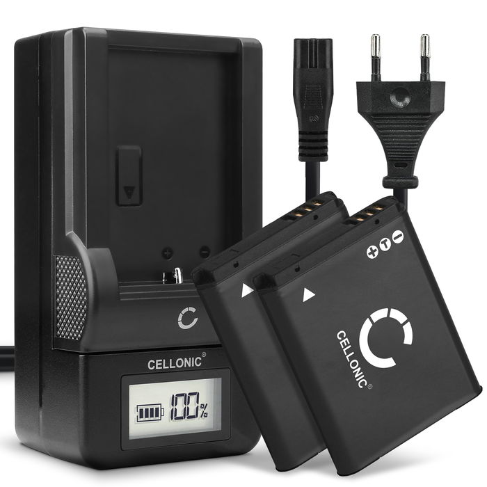 2x Samsung DV150F Batterie + Chargeur 700mAh de CELLONIC