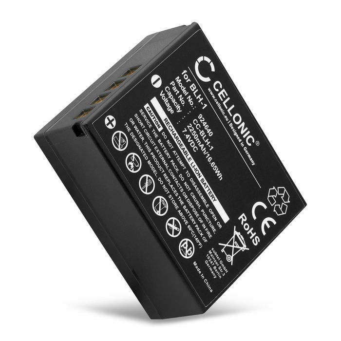 Batterie pour Olympus OMD EM1 Mark II, Mark III, E-M1X, BLH-1 2250mAh de CELLONIC