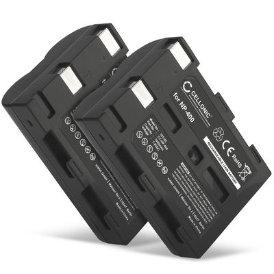 2x Batterie pour Konica Minolta Maxxum 7D, Dynax 5D, 7D, DiMAGE A2, A1, Maxxum 7D, 5D 1600mAh de CELLONIC