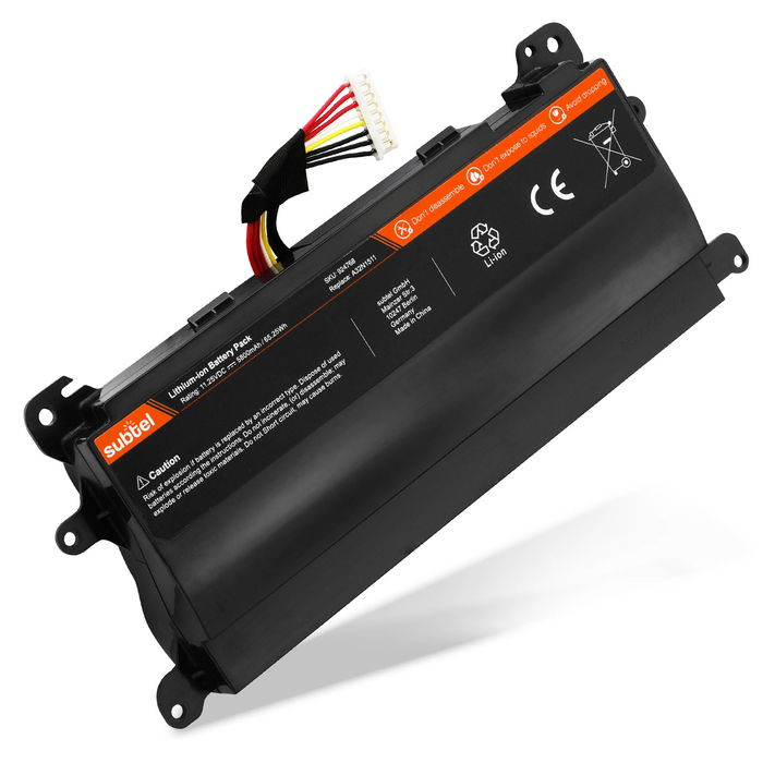 Batterie de rechange pour ordinateurs portables Asus G752VL / G752VM / G752VT / G752VY - 5800mAh 11.25V
