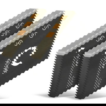 2x Batterie 700mAh pour appareil photo - Remplacement modèle SLB-0737 SLB-0837