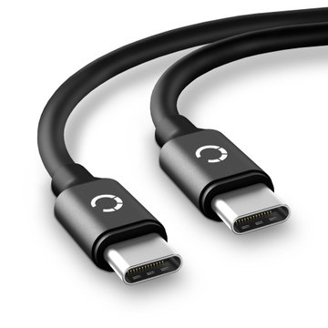 Câble USB C Type C de 2m pour montre HTC 10 / U11, Plus, Life / U12, Plus, Life / U Play / Desire 19 Plus / Bolt data et charge 3A noir en PVC