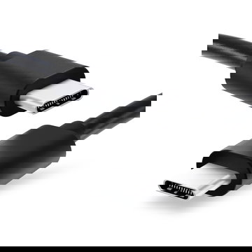 Câble de données et de charge pour téléphone portable, tablette, smartphone ou GPS - Câble USB C Type C universel noir en PVC