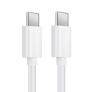 Câble USB C Type C de 1m pour montre Ulefone Gemini Pro / Future / Power 3 / Power 6 data et charge 3A (PD 60W) blanc en PVC