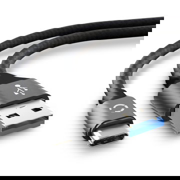 Câble USB C Type C de 2m pour appareil photo Panasonic Lumix DC-GH5 Lumix DC-GH5s Lumix DC-S1 Lumix DC-S1H Lumix DC-S1R transfert de données 3A gris Nylon