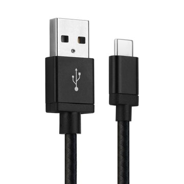 Câble USB C Type C de 1m pour montre Huawei P40, P40 Pro / P30, P30 Lite / P20, P20 Pro, P20 Lite / P10 / P9 / P8 / Mate 30, Mate 30 Pro / Mate 20, Mate 20 Pro data et charge 3A noir en Nylon