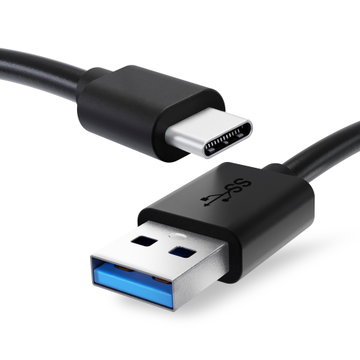 Câble USB C Type C de 1m pour montre Huawei P40, P40 Pro / P30, P30 Lite / P20, P20 Pro, P20 Lite / P10 / P9 / P8 / Mate 30, Mate 30 Pro / Mate 20, Mate 20 Pro data et charge 3A noir en PVC