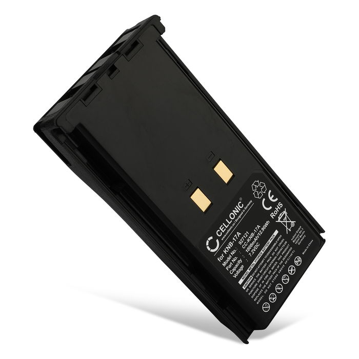 Battery for Kenwood TK-290 FuG 11b, TK-380, TK-190, TK-180, KNB-16A, KNB-17A, KNB-21N 7.2V 1800mAh NiMH from CELLONIC