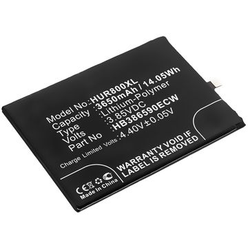 Batterie HB386590ECW 3650mAh pour téléphone portable Huawei Honor 8x