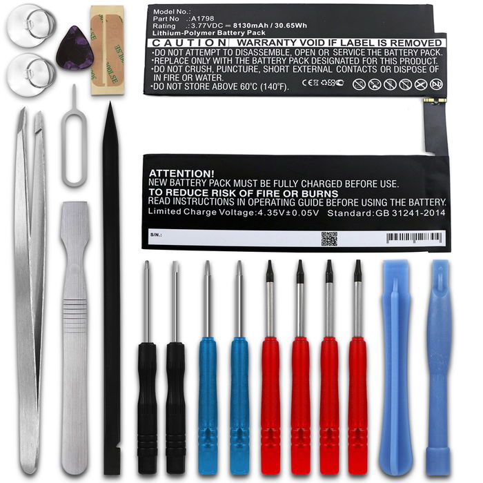 Apple iPad Pro 10,5" - A1709 Batterie + kit d'outils 8130mAh de subtel