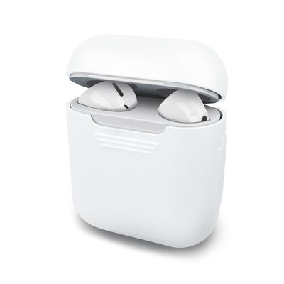Étui de protection en Silicone couleur blanc pour Apple AirPods AirPods 2 - coque souple antidérapante haute résistance