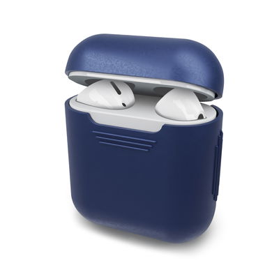 Étui de protection en Silicone couleur bleue pour Apple AirPods AirPods 2 - coque souple antidérapante haute résistance
