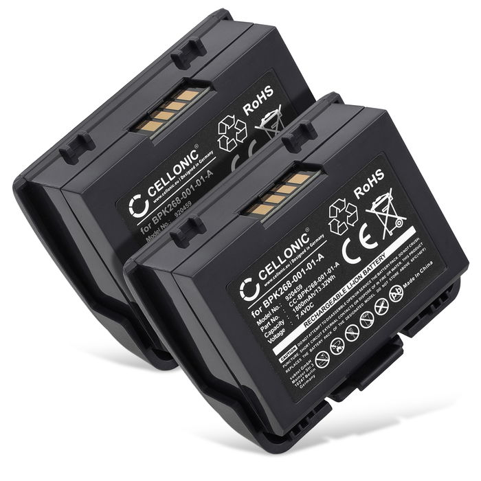 2x Batterie BPK268-001-01-A,BMO010002 1800mAh pour terminal de paiement Verifone VX680
