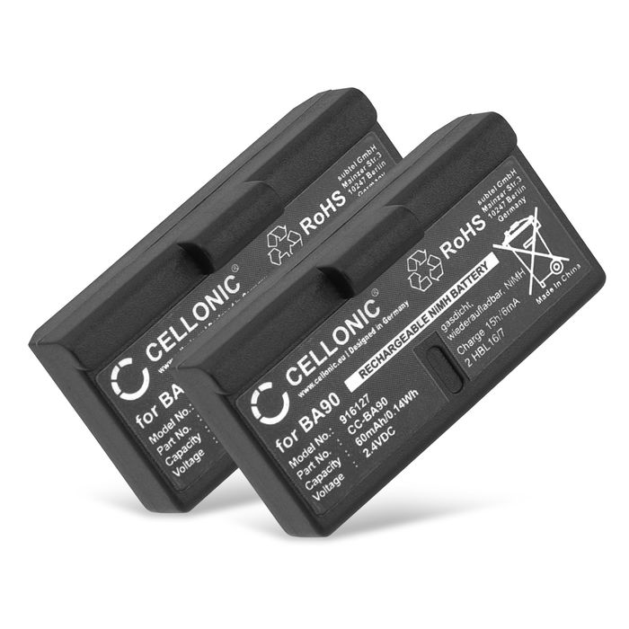 2x Sennheiser HDI 550 Batterie 60mAh de subtel