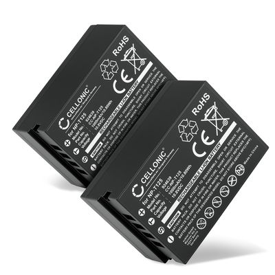 2x Batterie 1000mAh pour appareil photo Fujifilm Fuji GFX - Remplacement modèle NP-T125
