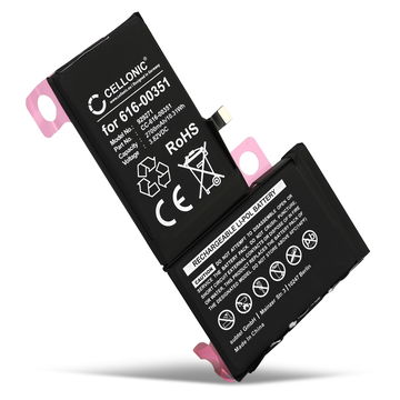 Batterie Apple iPhone X, 616-00351 (2700mAh, 3.82V) de CELLONIC