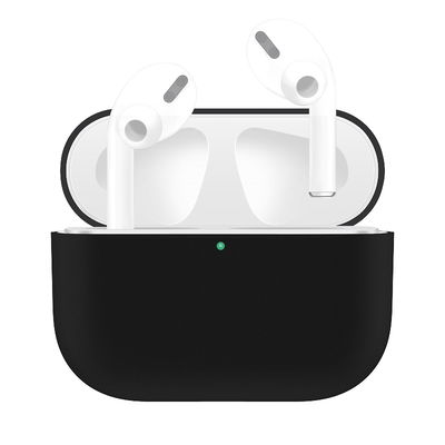 Étui de protection en Silicone couleur noir pour Apple AirPods Pro - coque souple antidérapante haute résistance