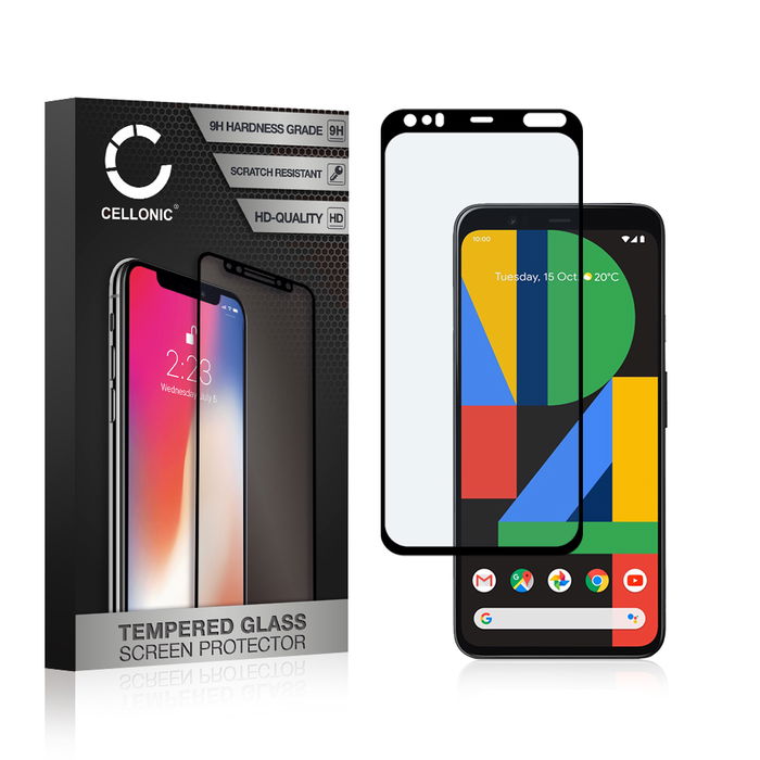 Protection d'écran en verre pour smartphone Google Pixel 4 XL (3D Case-friendly, haute résistance 9H, 0,33mm, Full Glue)