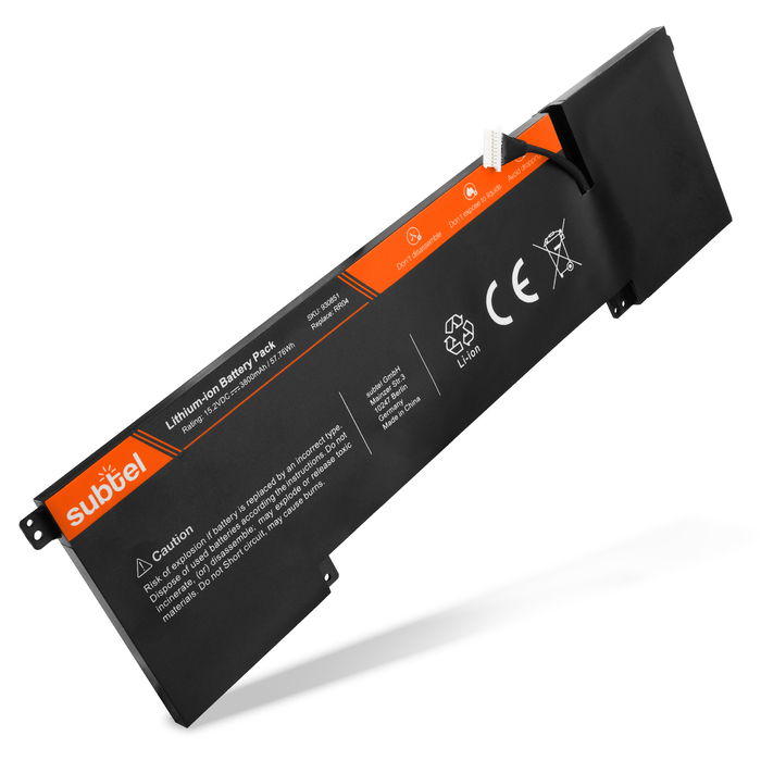 Batterie pour HP Omen 15-5000, 15t-5200, 15t-5100, RR04XL, RR04 15.2V 3800mAh de subtel