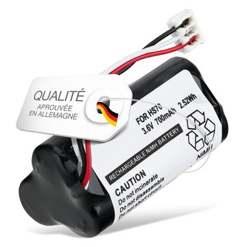 Batterie pour Wella Xpert HS70 / Tondeo Eco-XP (Standard Version) - 1520902, HR-AAAU (700mAh) Batterie de remplacement